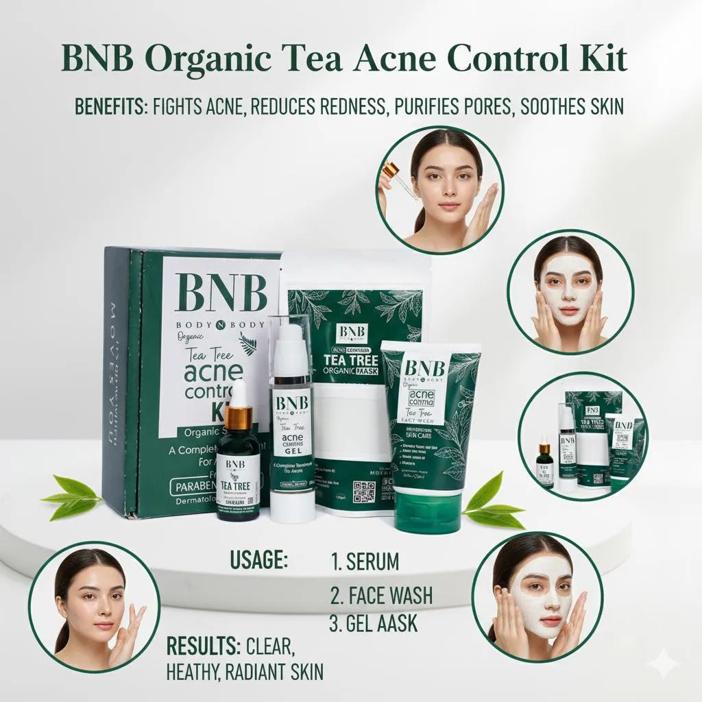 BNB Tea Tree Acne Control Kit for All Skin Types