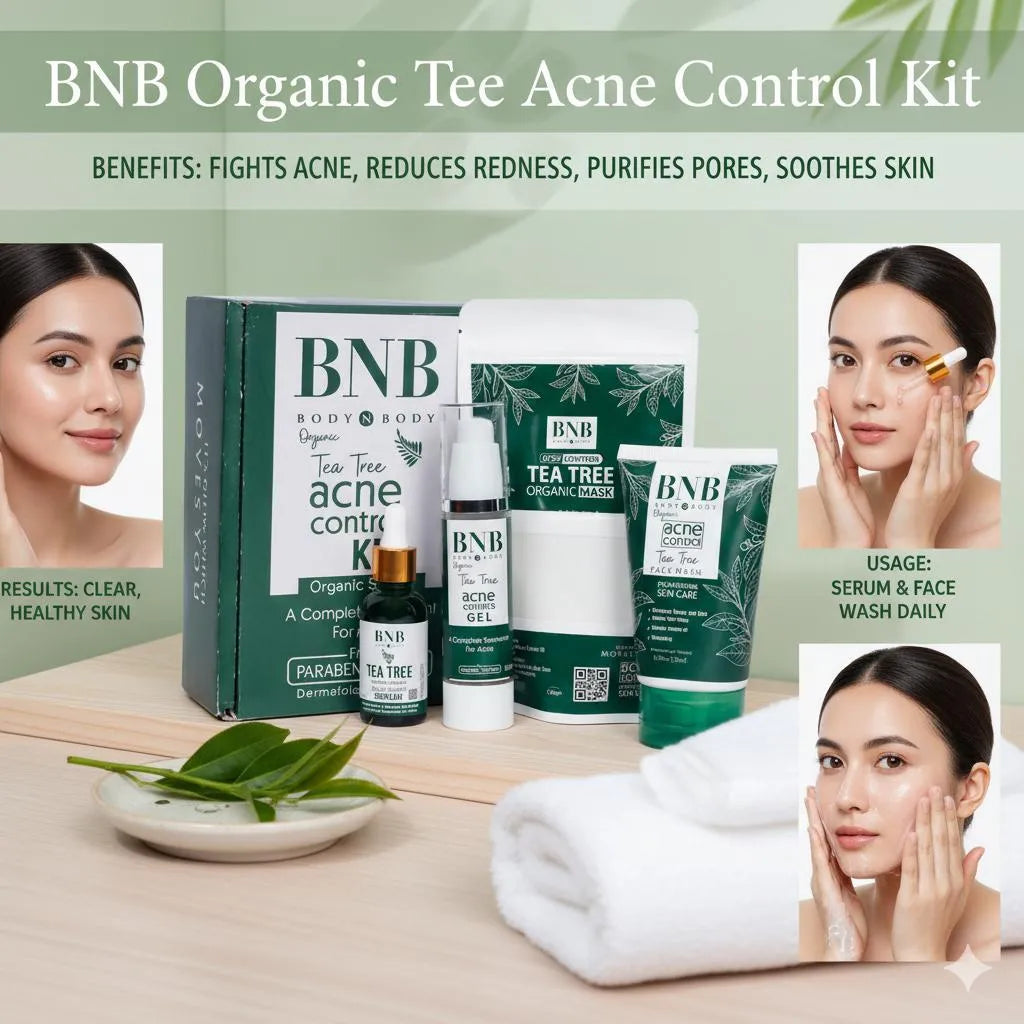 BNB Tea Tree Acne Control Kit for All Skin Types