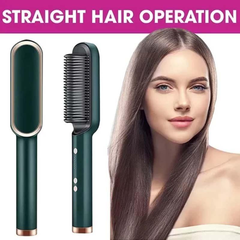 Corded Electric Hair Straightener Black Purple ABS
