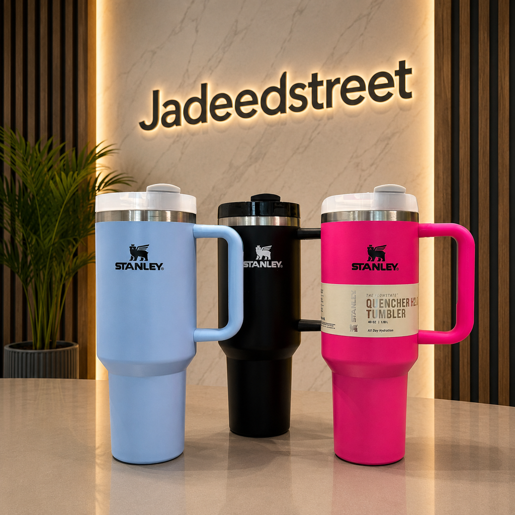 Light Blue Stanley 40 Oz Stainless Steel Tumbler | Leak-Proof Vacuum Insulated Travel Mug | Hot & Cold