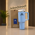 Light Blue Stanley 40 Oz Stainless Steel Tumbler | Leak-Proof Vacuum Insulated Travel Mug | Hot & Cold